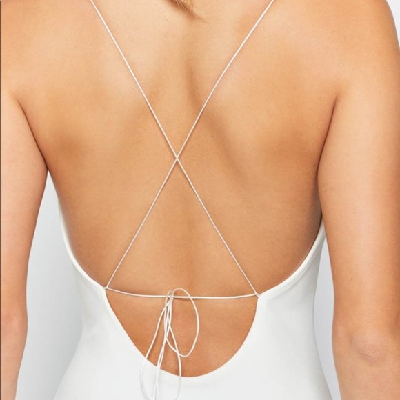 alissa formal dress white